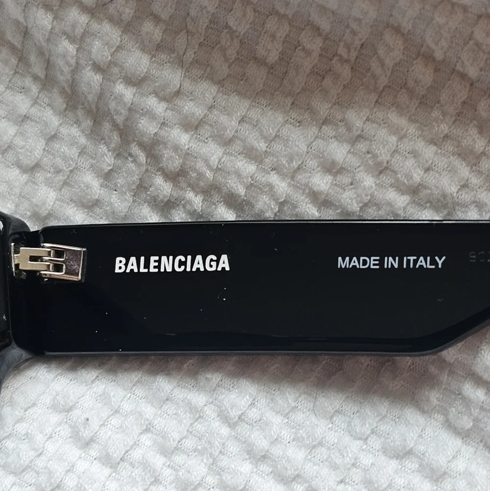 Balenciaga Sunglasses Unisex Black Square Frame with Logo BB0262SA